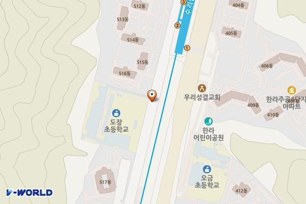 수리산역노상주차장 위치 지도 — 경기도 군포시 산본동 1230