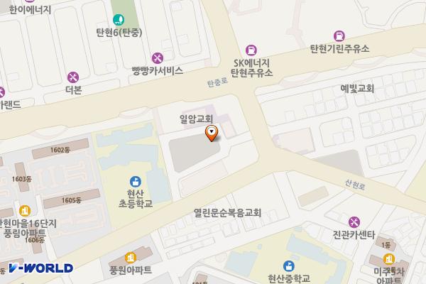 탄현 제3 위치 지도 — 경기도 고양시 일산서구 탄중로 244-2