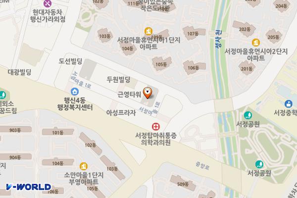 서정 제2 위치 지도 — 경기도 고양시 덕양구 행신동 1079