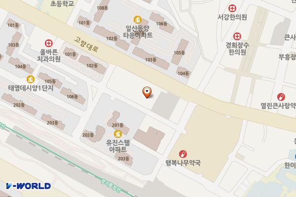 일산종합사회복지관 부설 위치 지도 — 경기도 고양시 일산서구 고양대로 654
