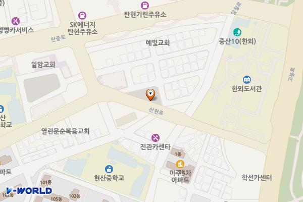 탄현 제4 위치 지도 — 경기도 고양시 일산서구 탄현동 1596