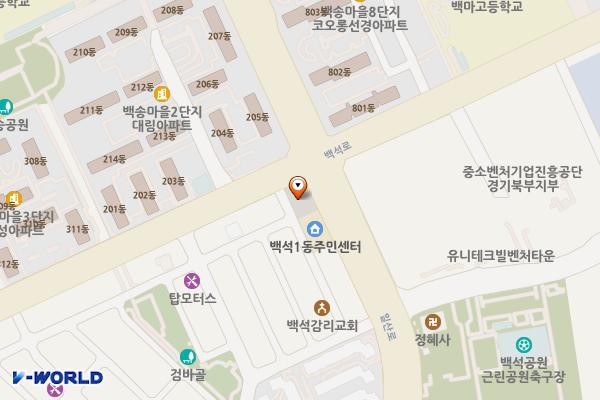 백석 제3 위치 지도 — 경기도 고양시 일산동구 백석동 1148