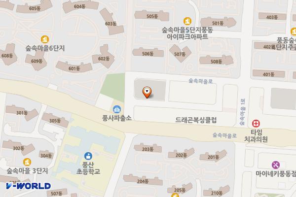 풍동 제2 위치 지도 — 경기도 고양시 일산동구 숲속마을로 50-88