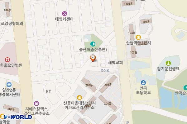 중산 제2 위치 지도 — 경기도 고양시 일산동구 중산동 1659