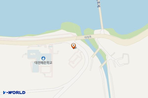 용호마을테마먹거리촌공영주차장 위치 지도 — 대전광역시 대덕구 대청로 238