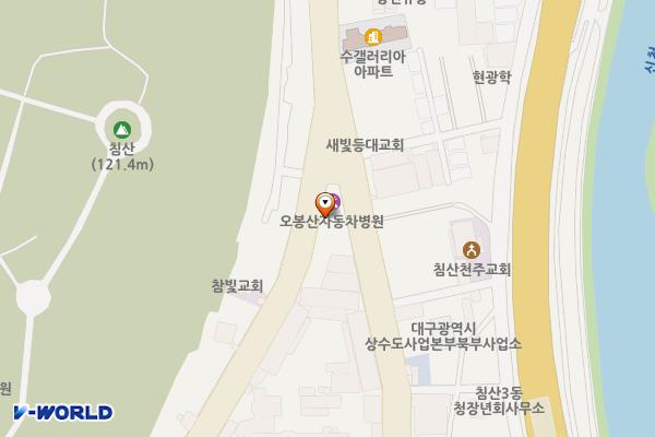 침산로46길인근 위치 지도 — 대구광역시 북구 성북로5길 68