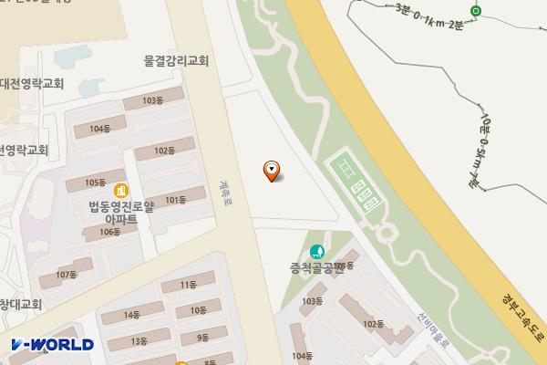 법동생활체육공영주차장 위치 지도 — 대전광역시 대덕구 선비마을로 260