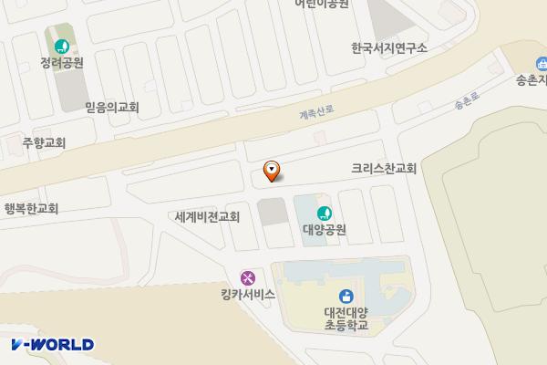 송촌대양공영주차장 위치 지도 — 대전광역시 대덕구 계족산로36번길 71