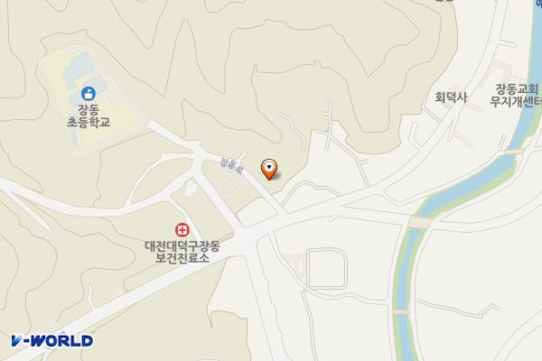 장동욕골지구 공영주차장 위치 지도 — 대전광역시 대덕구 장동로 223-10