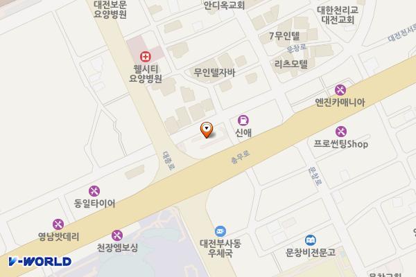 부사동시간제 위치 지도 — 대전광역시 중구 충무로 139