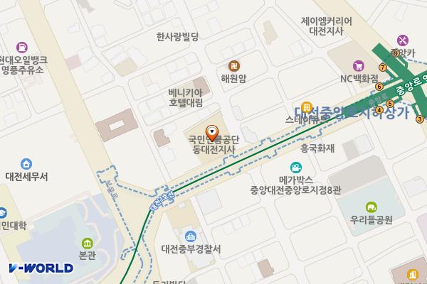 선화동제4노상 위치 지도 — 대전광역시 중구 중앙로 119