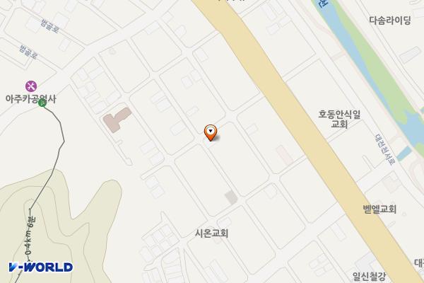 호동제3노상 위치 지도 — 대전광역시 중구 모암로14번길 36