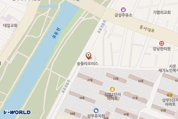 태평2동제2노상 위치 지도 — 대전광역시 중구 유등천동로 500