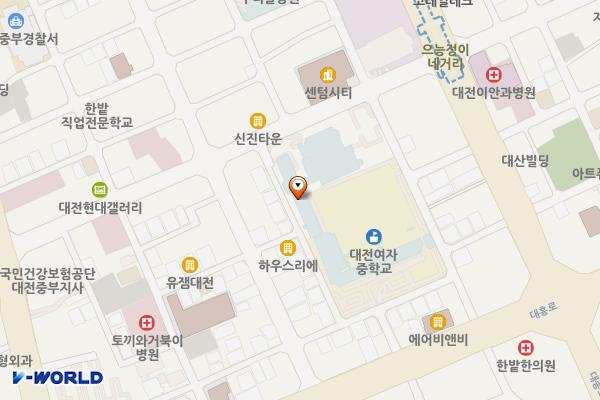 대흥동제1노상 위치 지도 — 대전광역시 중구 보문로 230번길 69