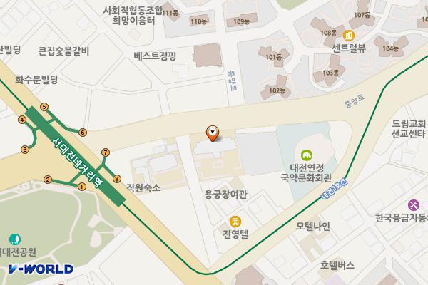 문화1동제1노상 위치 지도 — 대전광역시 중구 중앙로16번길 5