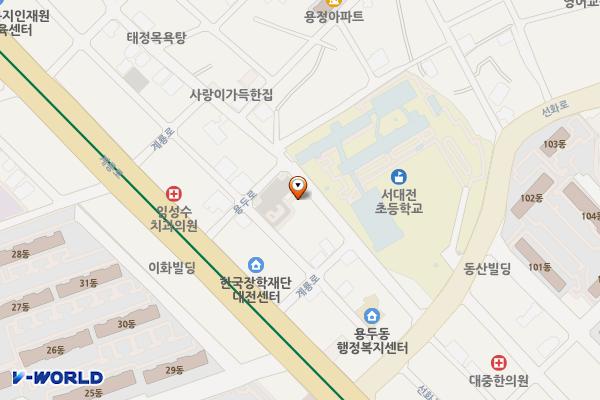 용두동제1노외 위치 지도 — 대전광역시 중구 용두로 17-2
