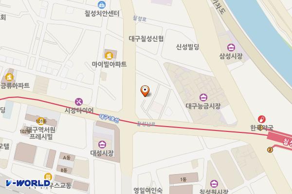 칠성시장서편도로 위치 지도 — 대구광역시 북구 칠성동1가 236-1