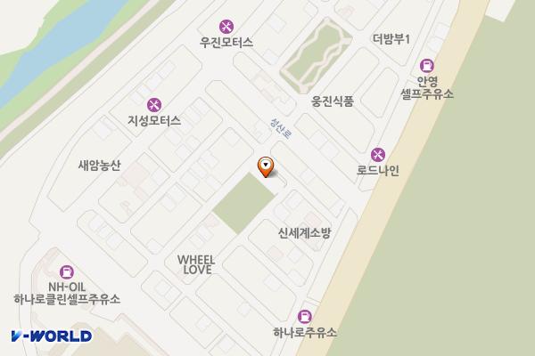 안영동제3노외 위치 지도 — 대전광역시 중구 안영동 663