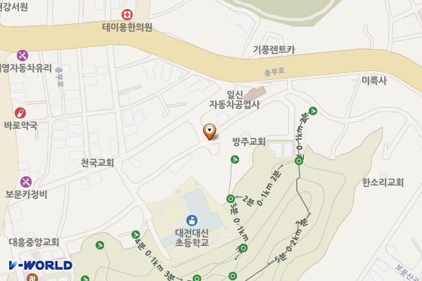 대사동제5노외 위치 지도 — 대전광역시 중구 대사동 233-191