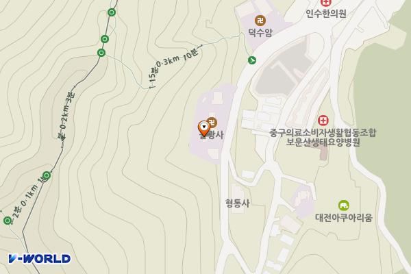 대사동제3노외 위치 지도 — 대전광역시 중구 보문산공원로 497번길 72