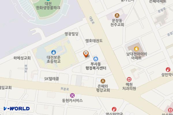 부사동제4노외 위치 지도 — 대전광역시 중구 대종로 315번길 34-17