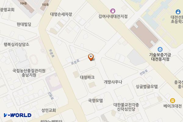 선화동제6노외 위치 지도 — 대전광역시 중구 선화동 114-6~7