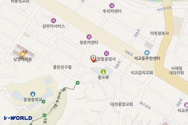 석교동제4노외 위치 지도 — 대전광역시 중구 석교동 61-7
