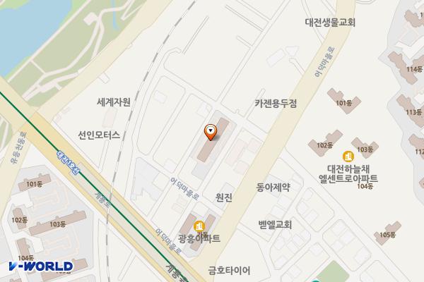 용두동 제5노상 위치 지도 — 대전광역시 중구 계룡로737번길 27