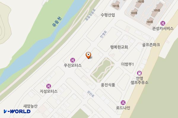 안영동제1노상 위치 지도 — 대전광역시 중구 안영로 34