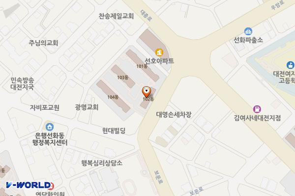 선화동제7노상 위치 지도 — 대전광역시 중구 보문로 341