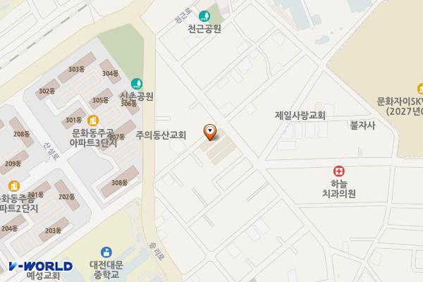문화2동제4노상 위치 지도 — 대전광역시 중구 천근로 22