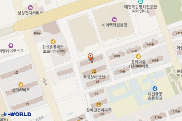 문화1동제12노상 위치 지도 — 대전광역시 중구 계백로 1686번길 51