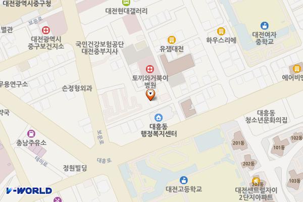 대흥동제5노상 위치 지도 — 대전광역시 중구 보문로230번길 21