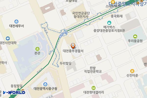 대흥동제4노상 위치 지도 — 대전광역시 중구 중앙로 112