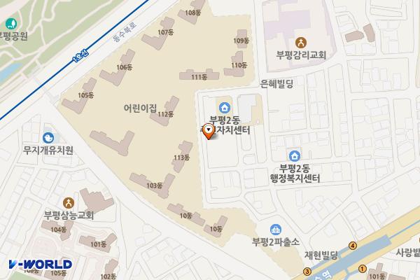 효자2길 위치 지도 — 인천광역시 부평구 안남로16번길 28-2(부평동) 일원