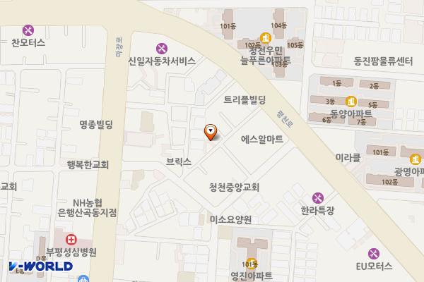 청수3길 위치 지도 — 인천광역시 부평구 평천로136번길 14(청천동) 일원