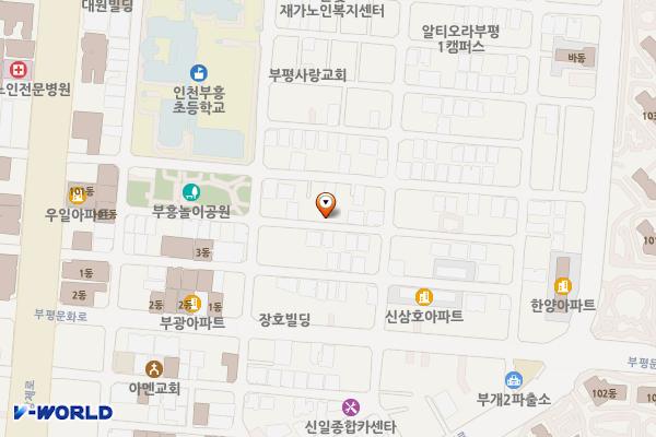 부평문화로153번길 위치 지도 — 인천광역시 부평구 부평문화로153번길 17-10(부개동) 일원