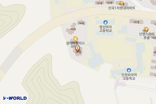 부평샬레아파트 위치 지도 — 인천광역시 부평구 원적로 238(산곡동)