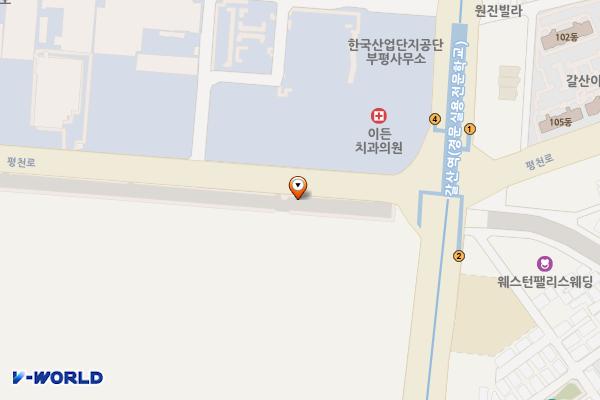 청천화물(일반) 위치 지도 — 인천광역시 부평구 평천로 266(청천동) 일원