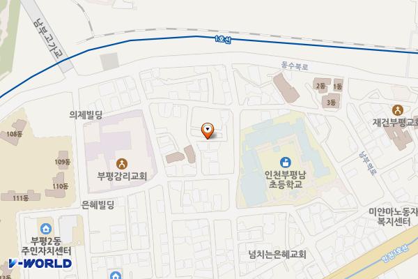 남새싹3길 위치 지도 — 인천광역시 부평구 부영로28번길 31-28(부평동) 일원