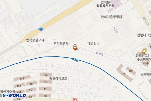 한라빌라 옆 위치 지도 — 인천광역시 동구 만석동 67-25