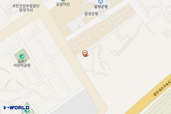 달성군청제3공영주차장 위치 지도 — 대구광역시 달성군 논공읍 금포리 1425-3