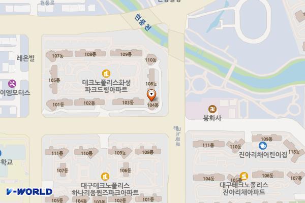 비슬구천공원주차장 위치 지도 — 대구광역시 달성군 유가읍 봉리 596-3