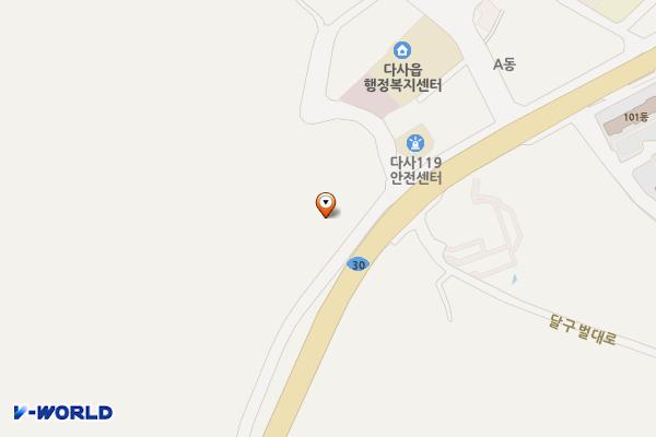 다사읍행정복지센터 서측 위치 지도 — 대구광역시 달성군 다사읍 매곡리 925-1
