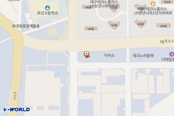 테크노대로2길A 위치 지도 — 대구광역시 달성군 현풍읍 중리 509