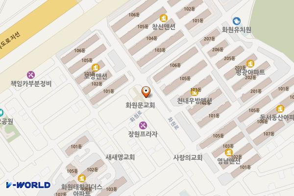 화원로 A 위치 지도 — 대구광역시 달성군 화원읍 천내리 124-2