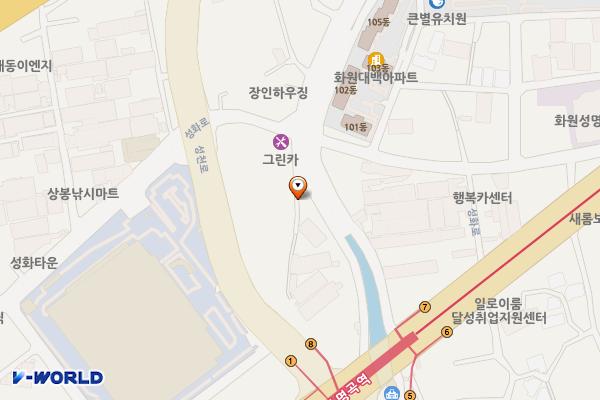비슬로495길 B 위치 지도 — 대구광역시 달성군 화원읍 설화리 1102