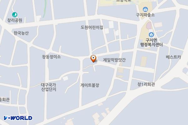 창리마을 공동주차장 위치 지도 — 대구광역시 달성군 구지면 구지시장길 45