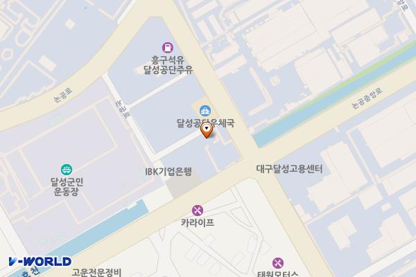 논공복개천주차장2 위치 지도 — 대구광역시 달성군 논공읍 북리 1-130