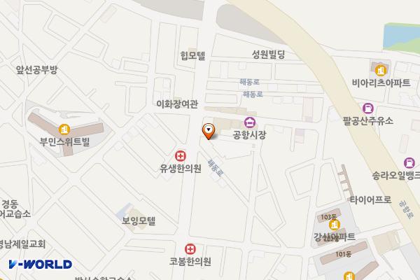 공항시장 공영주차장 위치 지도 — 대구광역시 동구 해동로 19-2